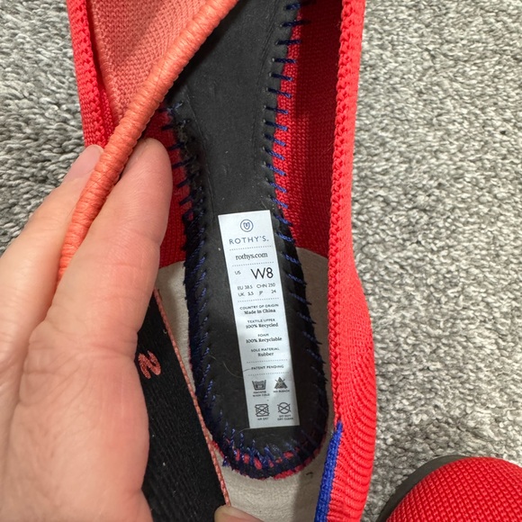 Rothy’s Red Pointed Toe Flats - Picture 5 of 6